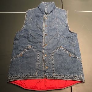 VINTAGE 90’s Armani Jeans Denim Vest SZ S